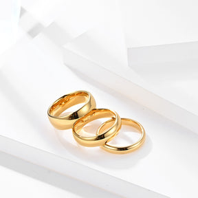 Breiter Goldbandring 