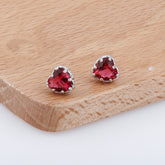 Boucles d'oreilles Petit Coeur Rouge 