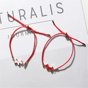 Red Dog Charm Bracelet