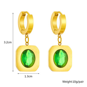 Ensemble collier superposé avec boucles d'oreilles 
